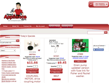 Tablet Screenshot of needapplianceparts.com